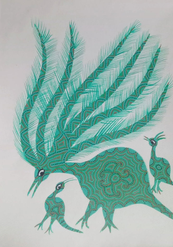 Animals Bhil Painting by Geeta Bariya Thumbnail