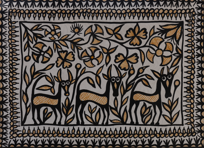 Animals in Sohrai by Manikchand Mahto Thumbnail