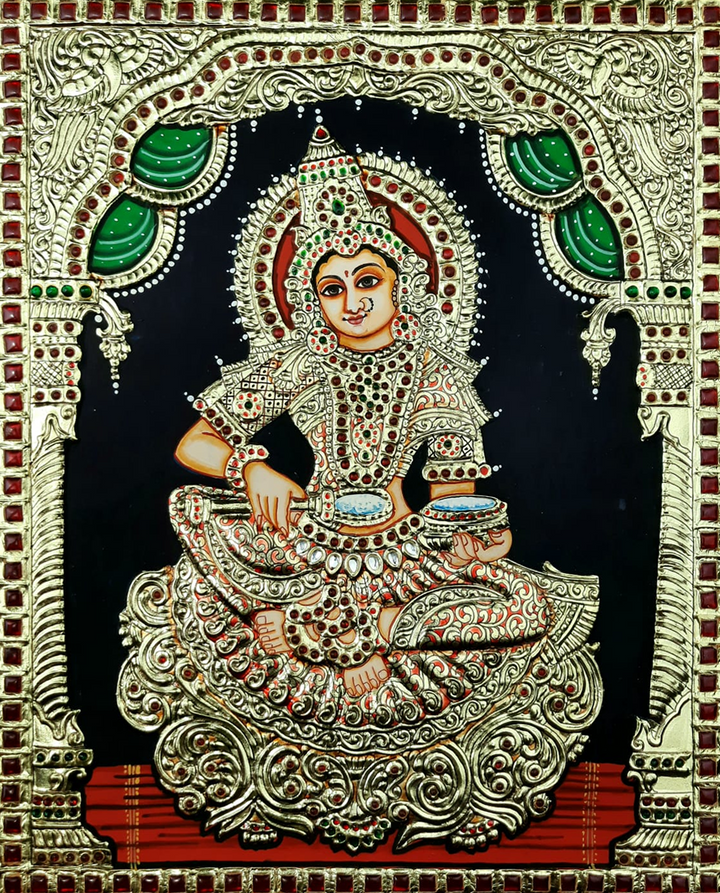 Annapurna Tanjore Painting by Sanjay Tandekar Thumbnail