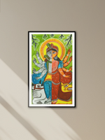 Shop Ardhanarishvara handpainted in Kalighat style by Manoranjan Chitrakar