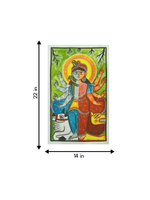 Ardhanarishvara handpainted in Kalighat style for sale