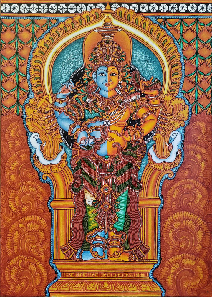 Ardhanarishwar in Kerala mural by Adarsh Thumbnail