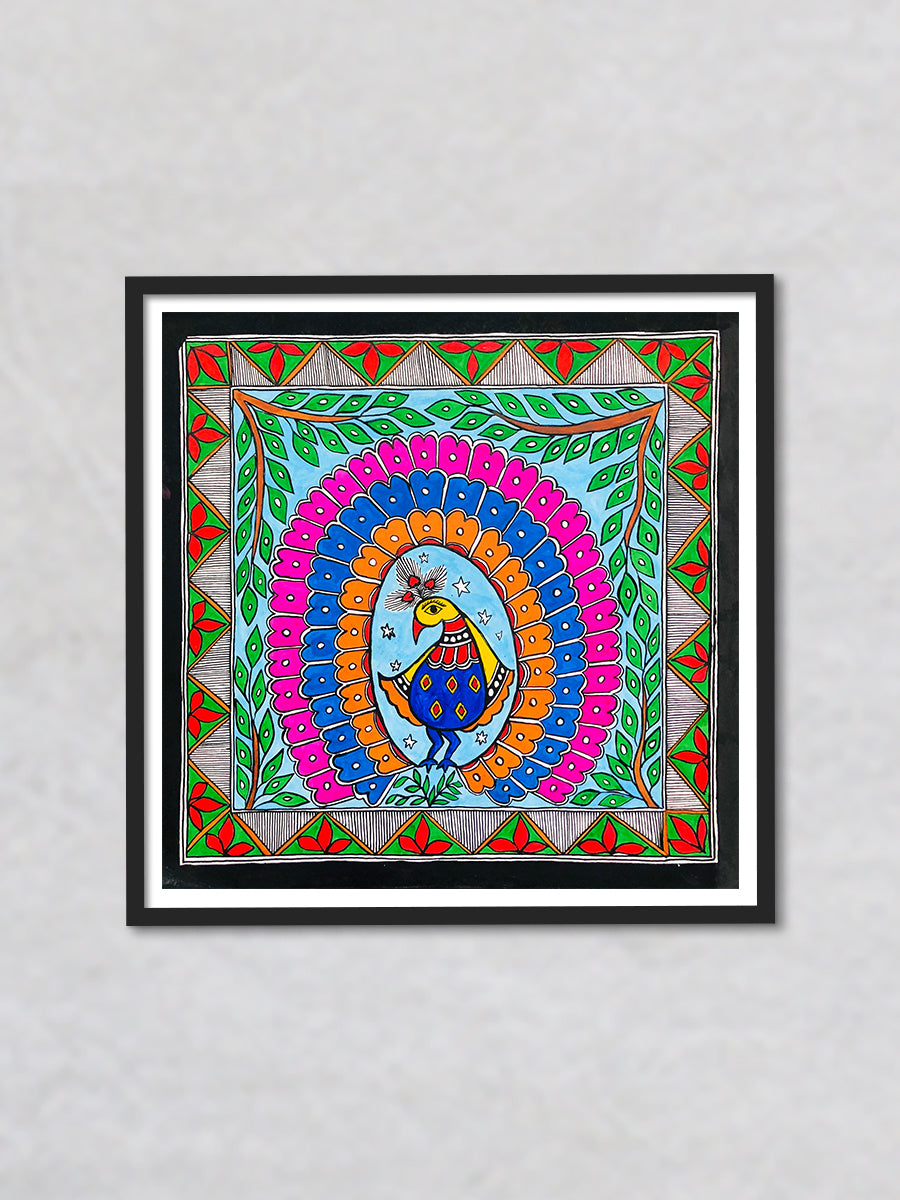 Array of Hue - Radiant Jewel of Madhubani, Madhubani Painting by Ambika Devi
