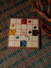 Ashta Chamma Teak Wood Ganjifa by Sawant Bhonsle for sale