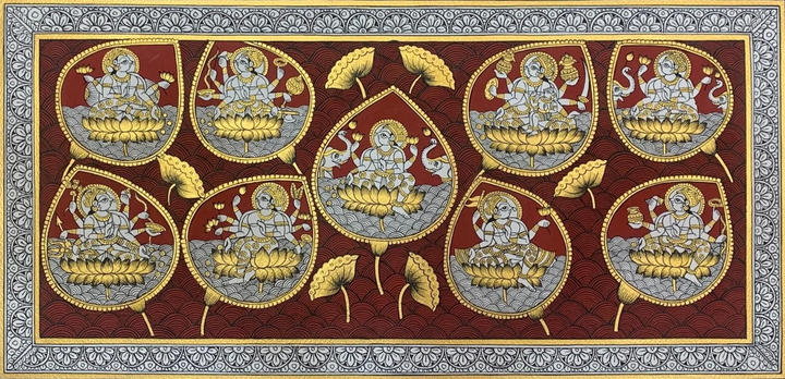 Ashta Lakshmi, Phad Painting by Kalyan Joshi Thumbnail