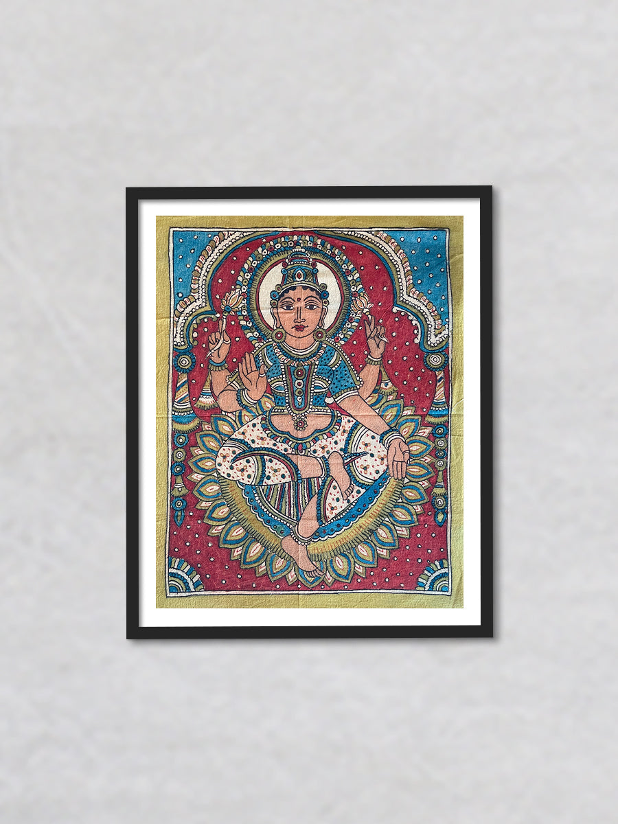 Buy Aura Goddess Lakshmi in Kalamkari Splendour Painting - MeMeraki