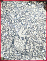 Buy Fishes in Santhal Pattachitra by Hasir Chitrakar