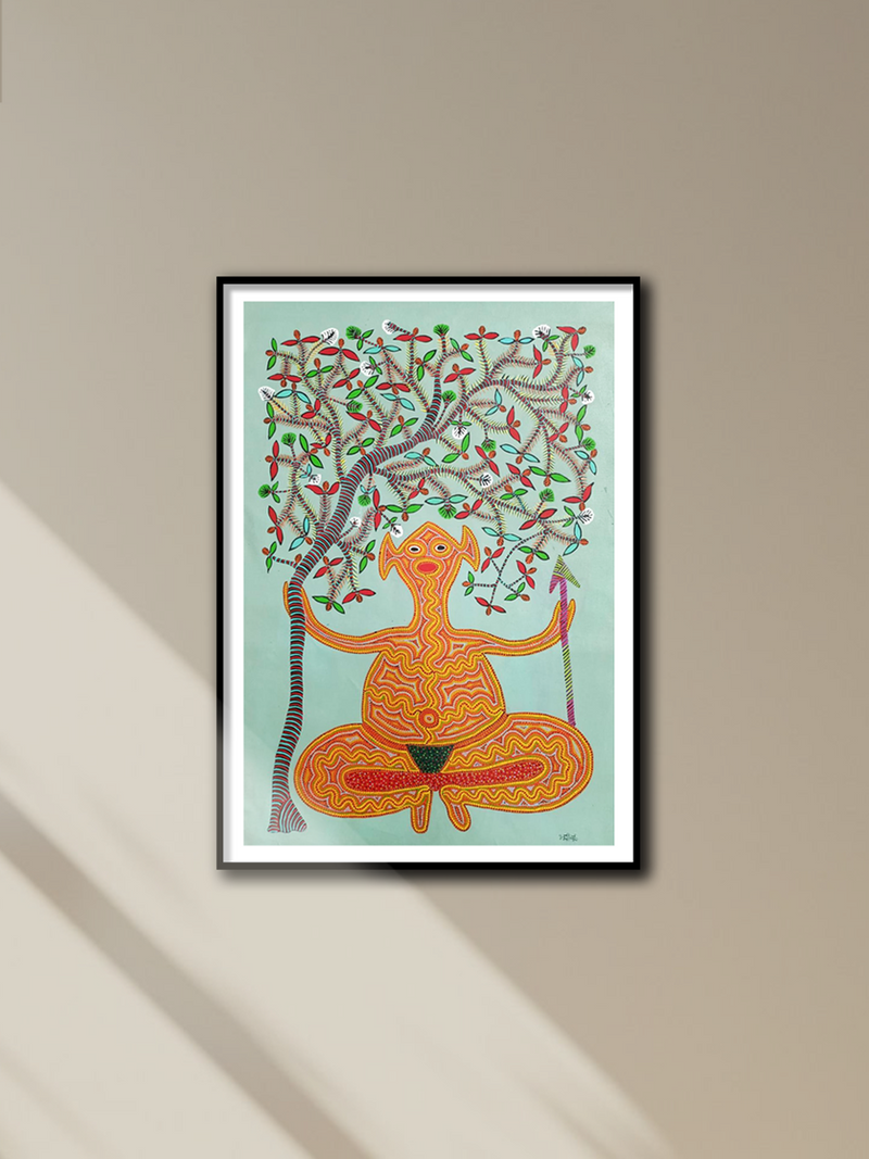 Shop Creatures of Nature in Bhil Painting by Bhuri Bai