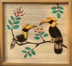 Buy Woodpeckers in Bamboo craft by Swarupananda Sutradhar