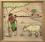 Buy Mother's love in Bamboo craft by Swarupananda Sutradhar