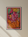 Portrayal of Lord Ganesha in Bengal Pattachitra by Manoranjan Chitrakar for sale