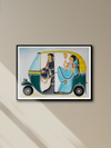 Shop Babu Biwi in an Auto Rickshaw: Kalighat by Bhaskar Chitrakar