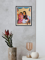 Babu and Bibi in Kalighat by Uttam Chitrakar