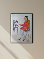 Shop Babu and his Cat: Kalighat by Bhaskar Chitrakar