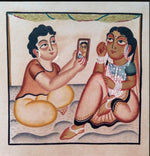 Portrait of Love: Kalighat Painting by Bapi Chitrakar