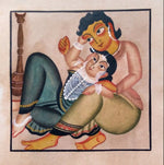 Gentle Embrace: Kalighat Paintings by Bapi Chitrakar