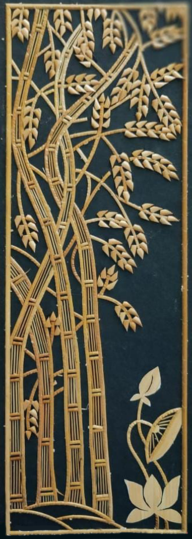 Bamboo Grove in Sikki Grass work by Suraj Kumar Sahu Thumbnail