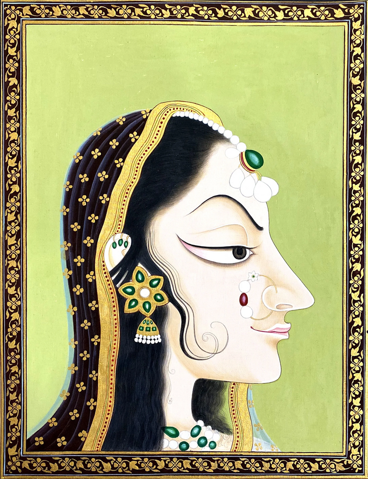 Bani Thani in Pichwai Painting by Dinesh Soni Thumbnail