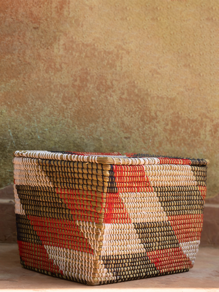 Basket having parallelogram shape: Sabai Grass Work by Gouri Mohapatra Thumbnail