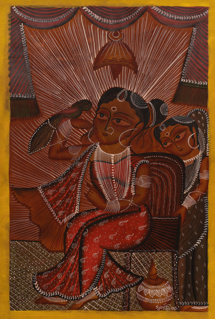 Bengal Beauty: in Bengal Pattachitra by Swarna Chitrakar Thumbnail