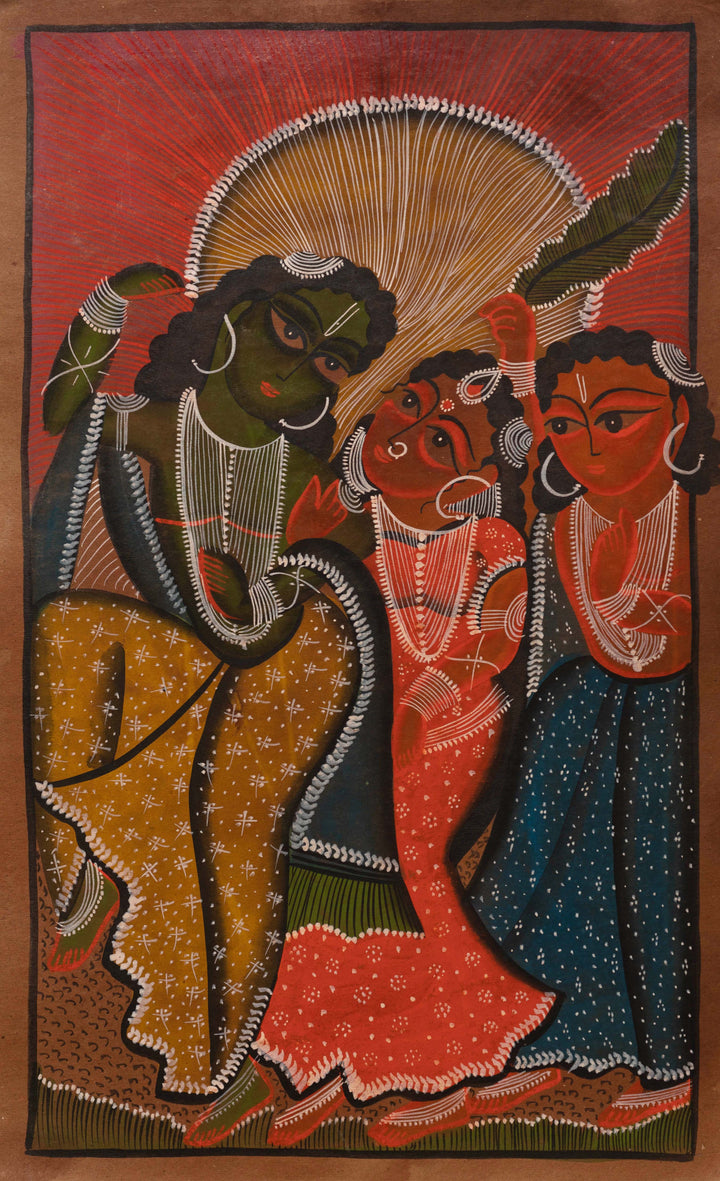 Bengal Harmony: Ram, Sita, and Lakshman by Swarna Chitrakar Thumbnail