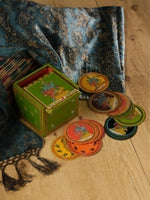 Bird's Ganjifa, set of 120 handpainted Ganjifa cards By Sawant Bhonsle