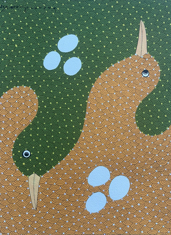 Nesting Birds in Gond by Venkat Shyam Thumbnail