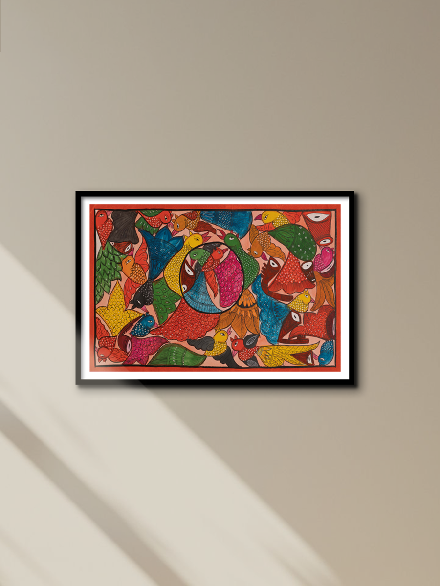 Buy Birds in Bengal Pattachitra by Swarna Chitrakar