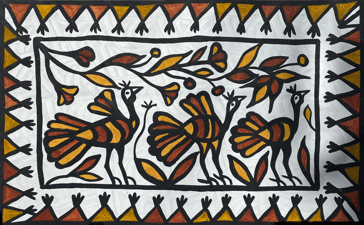 Birds in Sohrai by Manikchand Mahto Thumbnail