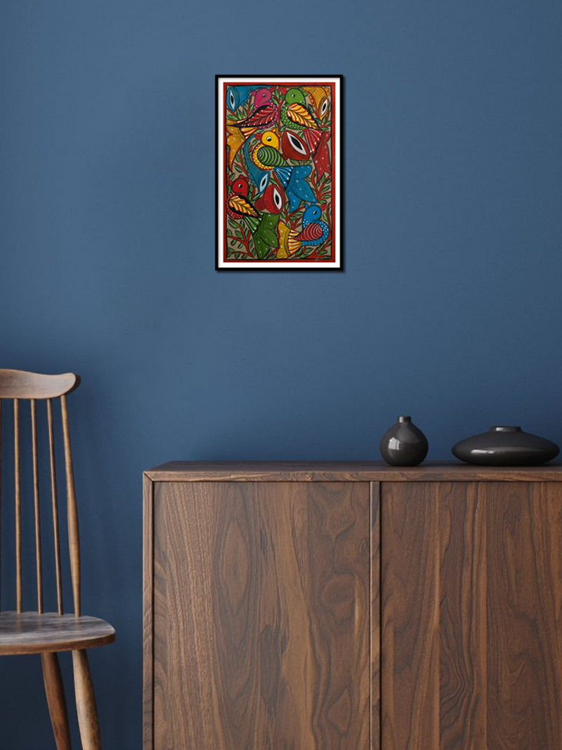Order Today Santhal-Tribal Pattachitra by Manoranjan Chitrakar 