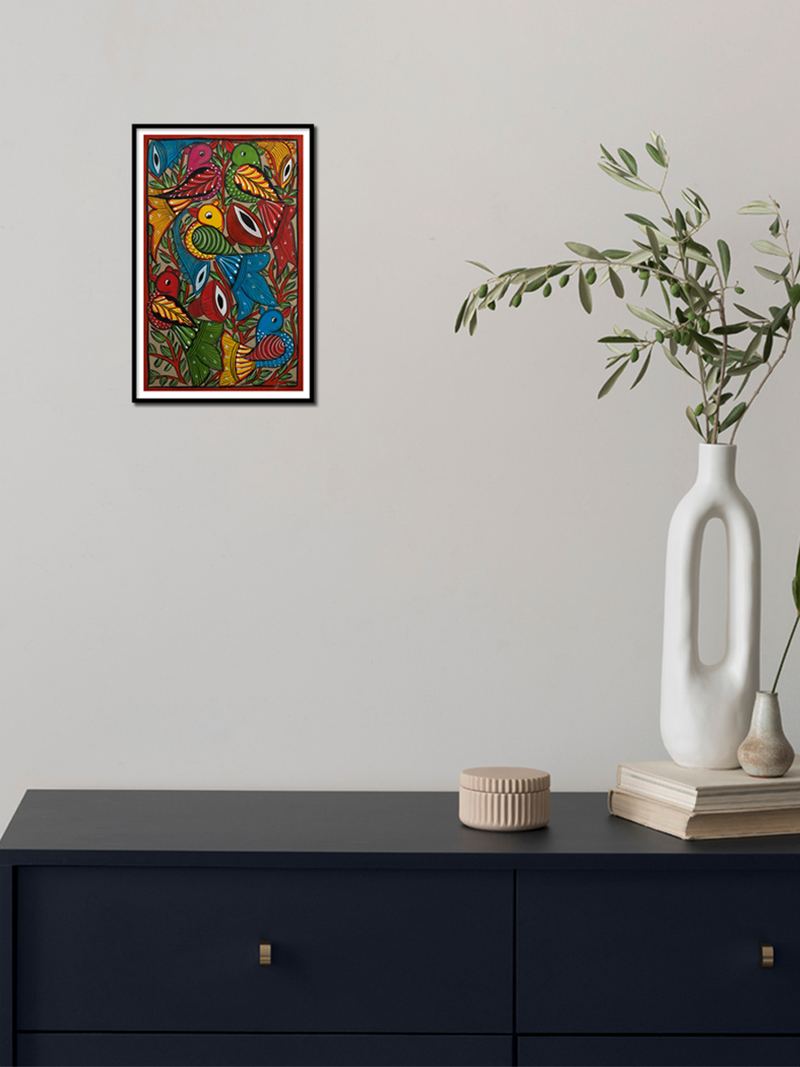 Purchase Santhal-Tribal Pattachitra painting online