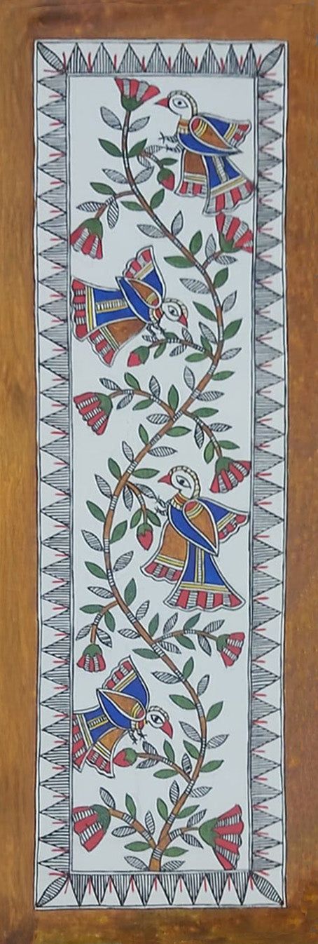 Birds in Madhubani by Priti Karn Thumbnail