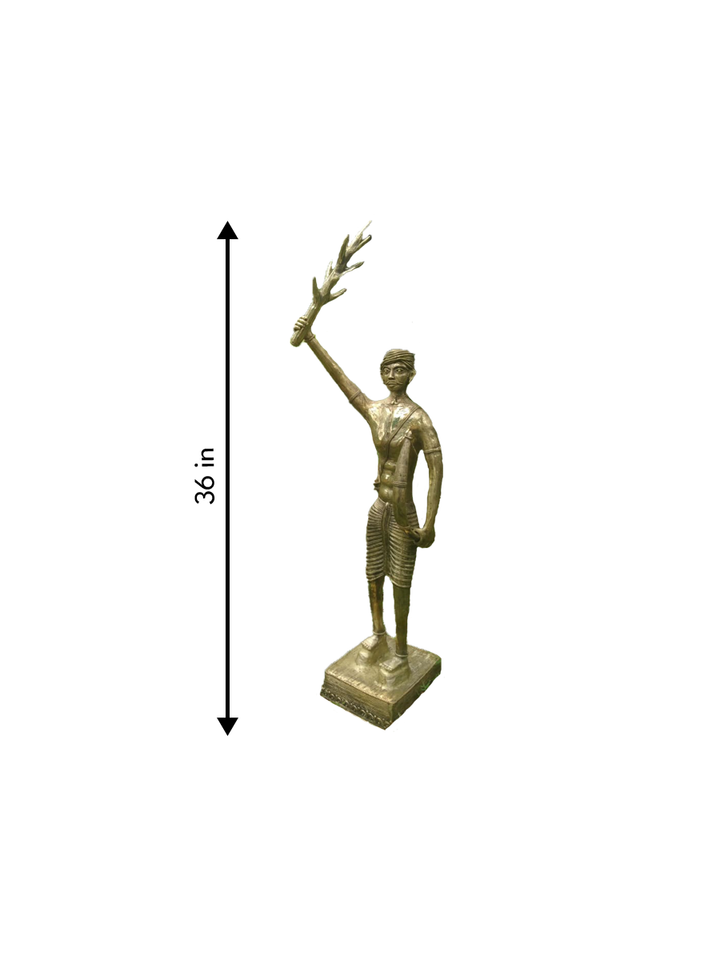 Birsa Munda Statue In Dhokra by Anil Baghmare Thumbnail