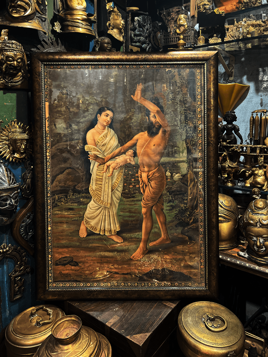 Shop Birth of Shakuntala, Oleograph by Raja Ravi Varma