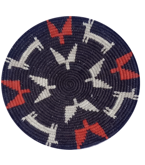 Black straw Wall Plate in Sabai Grass Work By Dipali Mura Thumbnail