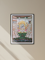 Shop Blissful Tapestry of Shrinathji: Pichwai Painting by Jayesh Sharma