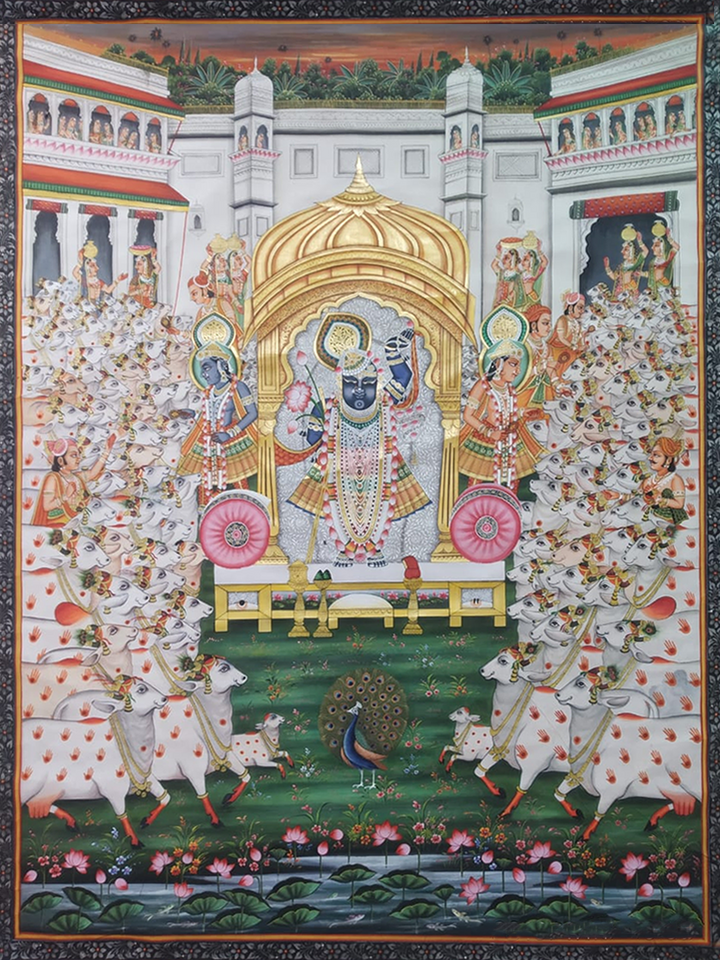 Gopashtami In Pichwai painting by Jayesh Sharma Thumbnail