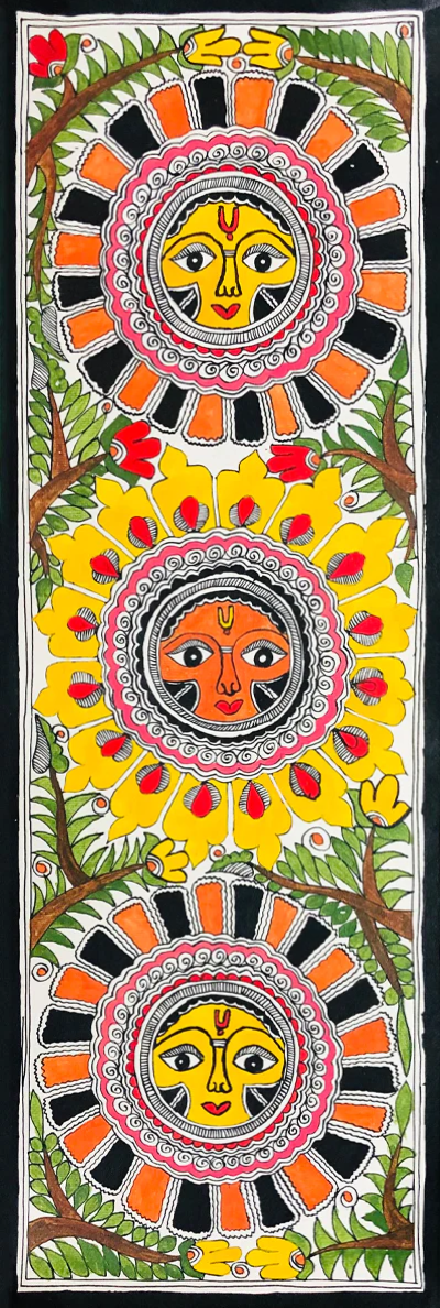 Blooming Radiance: A Floral Tapestry of Feminine Grace by Ambika Devi Thumbnail