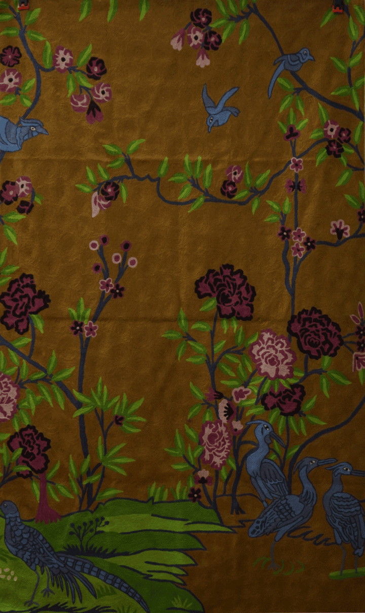 Blooming flowers In Crewel Embroidery By Jahangir Bhatt Thumbnail