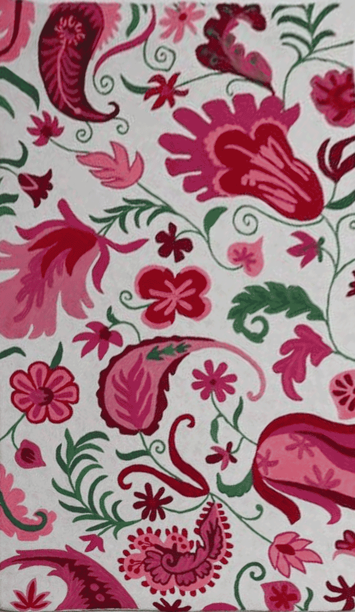 Blossoming Elegance in Crewel Embroidery by Jahangir Ahmed Bhat Thumbnail