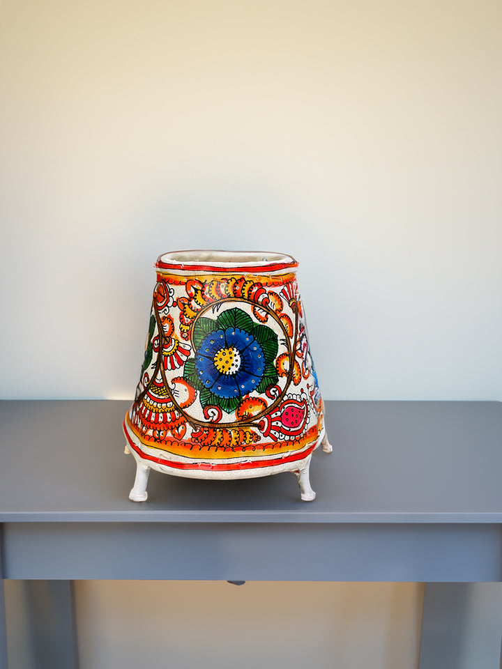 Blossoms Aglow: The Radiant Tholu Lamp by Kanday Anjanappa Thumbnail