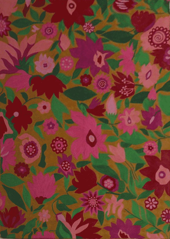 Blossoms of Kashmir in Crewel Embroidery by Jahangir Ahmed Bhat Thumbnail