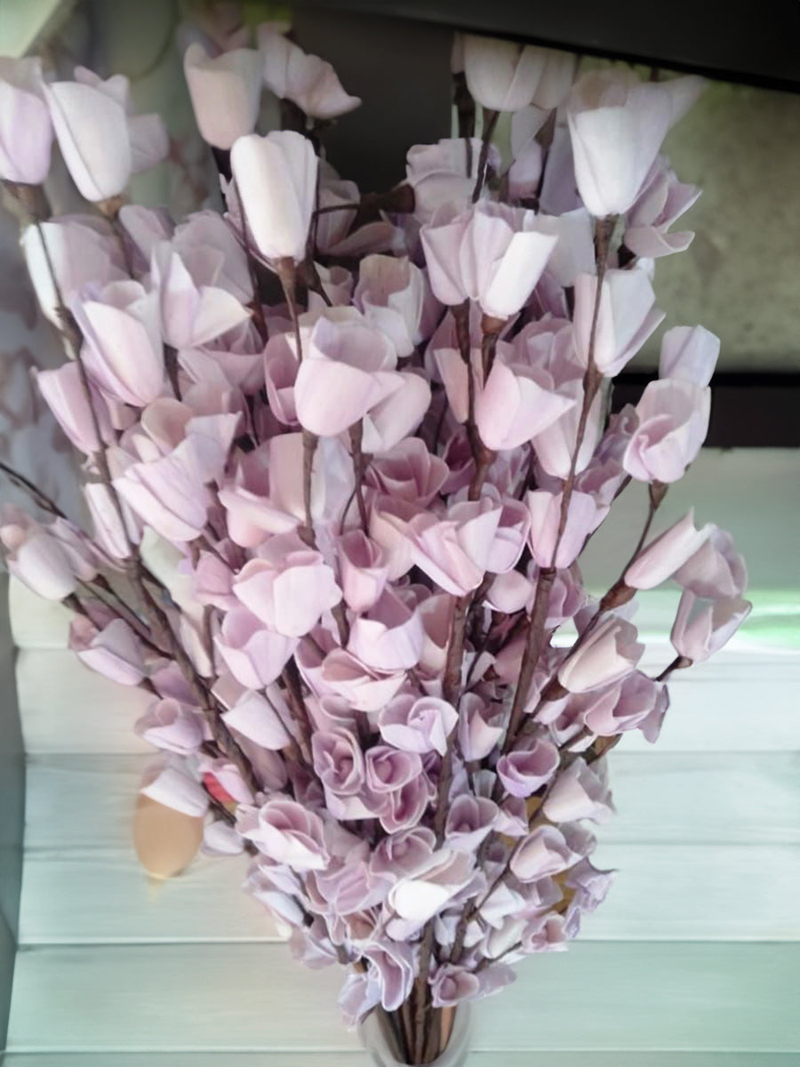 Buy Blossoms of Love: Shola Pith Carving of a Rose Bouquet 