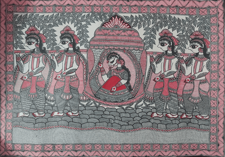 Bride in Madhubani by Priti Karn Thumbnail