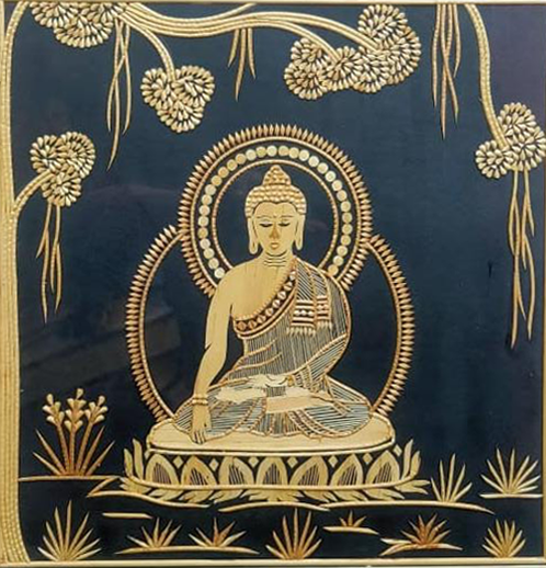 Buddha in Sikki Grass work by Suraj Kumar Sahu Thumbnail
