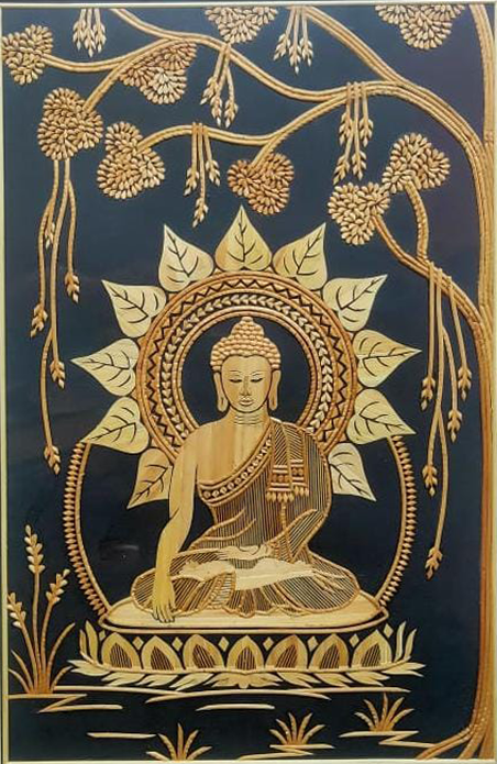 Buddha in Sikki Grass work by Suraj Kumar Sahu Thumbnail