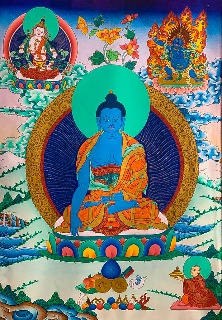 Buddha with Vajra in Thangka paintings by Gyaltsen Zimba Thumbnail