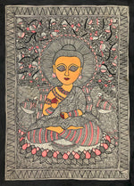 Buy Buddha's Tranquility, Madhubani by Ambika devi