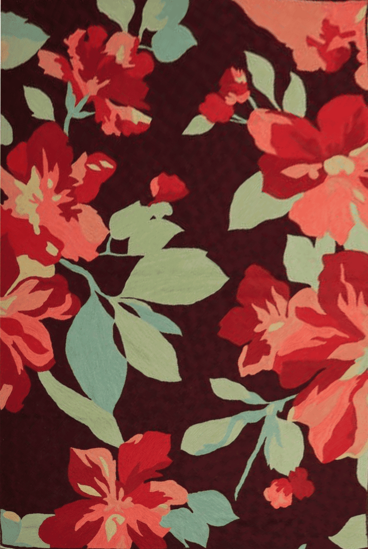 Burgundy Elegance in  Crewel Embroidery Jahangir Ahmed Bhat Thumbnail
