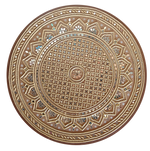 Buy Burnt Gold Lippan Kaam by Nalemitha 